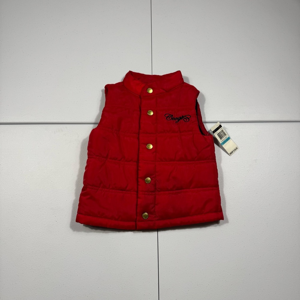 COOGI Red Vest with Gold Accents